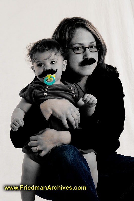 family,portrait,BW,moustaches,humor,keystone cops,